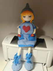 IMG20250102170520.jpg (169.63 КБ) 26077 просмотров Вот и моя кукла - ангел. Детали связала быстро, а вот собрать в одно целое... Был долгий процесс. В кон результатом осталась довольна