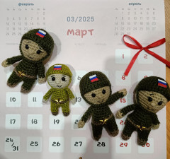 Солдатики по описанию Ирины Уваровой.