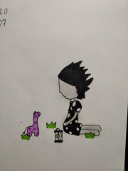 Нарисовала моя маленькая внучка рисунок с Жирафиком, и захотела, чтобы я связала ей такого же (2020).