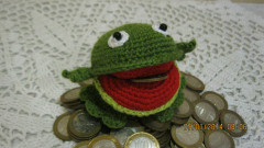 ЛЯГУШЕЧКА денежная (2014)<br />Описание от Ирины Фельк, но у неё лягушечка получалась очень маленькая, а я люблю, чтобы игрушки, всё-таки, были не мелкие. Поэтому пришлось всё переделывать.