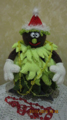 ЁЛОЧКА новогодняя. Вязала на Сатилине, кажется, в 2013-м. Спицы.