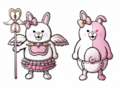 Показала мне моя маленькая внучка картинку, сказала "Хочу". Она увлекается анимэ. Увы, как и многие. Спрашиваю - "Что за свинка?" Внучка даже оскорбилась - "Это Кролик"!!!<br />Пришлось бабушке вязать, хотя, понятно, никакого описания не существовало.