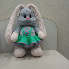 IMG_20220415_165820.jpg (213.33 КБ) 4531 просмотр Вот такая Заюшка у меня связалась для милой малышки