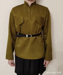 IMG_20230208_193059.jpg (140.61 КБ) 11591 просмотр Я никогда раньше не шила, но жизнь заставила. <br />Шью гимнастерку по инструкции из интернета