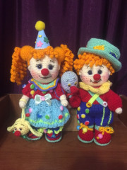 7763DDFF-22F7-42EB-9087-82A5D4794A3A.jpeg (269.97 КБ) 4823 просмотра Клоун и клоунесса по мк Татьяны Соколовой