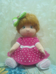 Кукла Варенька от Анечки Садовской. Жаль, фотография не резкая.