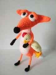 LJD-QPbp7cc.jpg (203.25 КБ) 6556 просмотров Хитрый лис или лис с подарком. Высота 16см<br />МК М.Терескиной