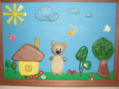 IMG_20220409_224210.jpg (128.59 КБ) 24228 просмотров Аппликация из гальки и ракушек, раскрашено акварельными красками