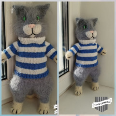 CYMERA_20240205_221829.jpg (320.76 КБ) 8569 просмотров Кот Матроскин .Спицы.Мохер.